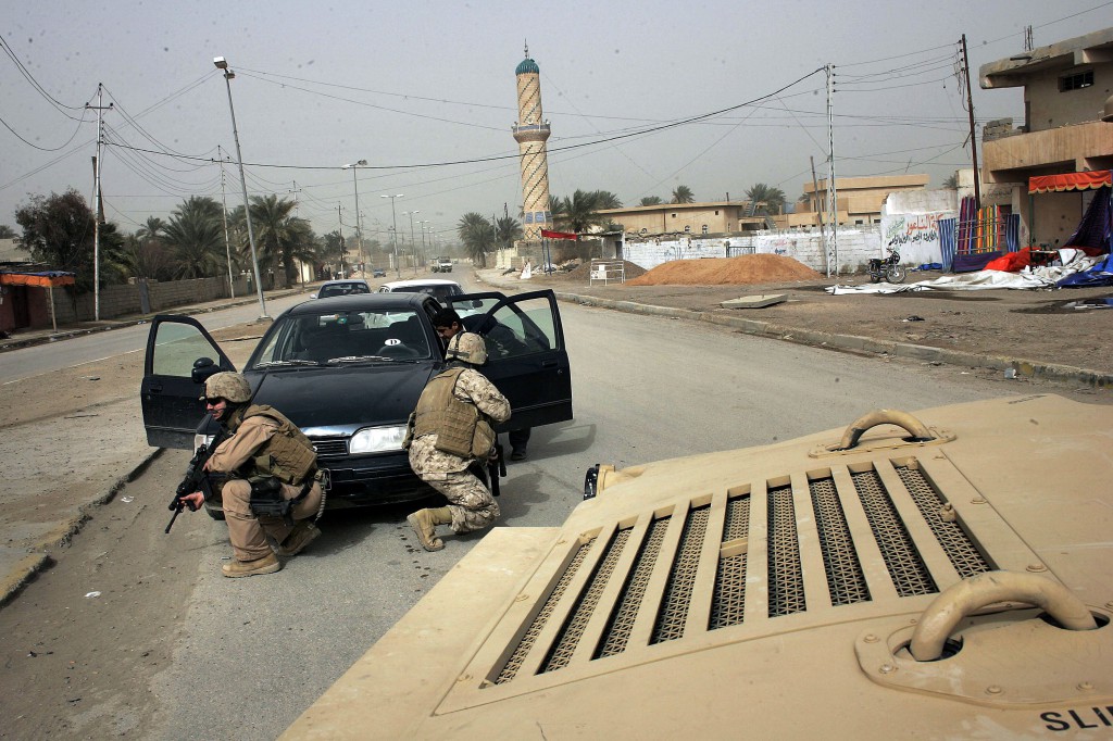 US Marines Conduct and Iraqi Forces Conduct Sweeps Through Ramadi