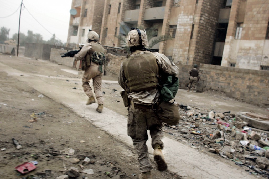 US Marines Conduct and Iraqi Forces Conduct Sweeps Through Ramadi