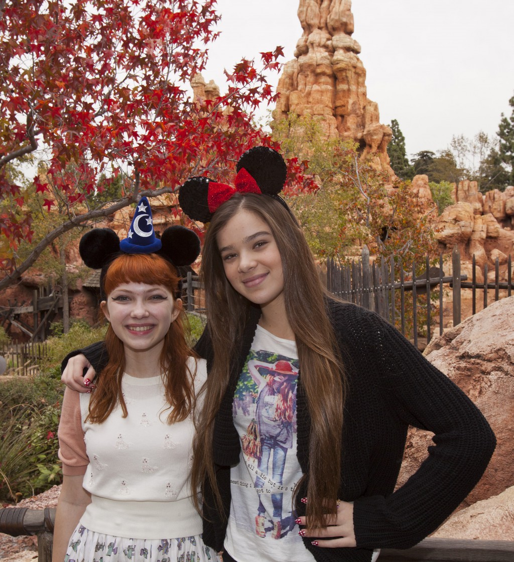 Hailee Steinfeld And Tavi Gevinson Ride Big Thunder Mountain Railroad At Disneyland