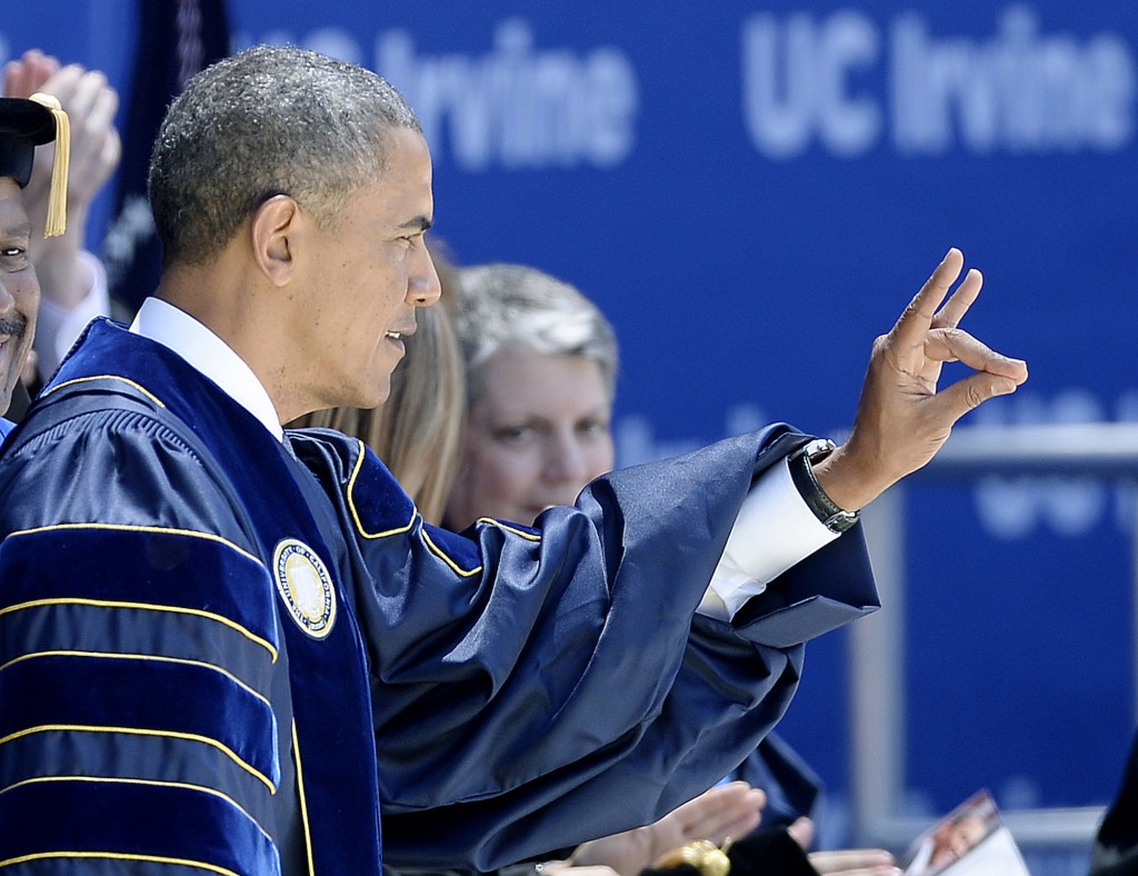 President Obama Speaks At UC Irvine Commencement Ceremony