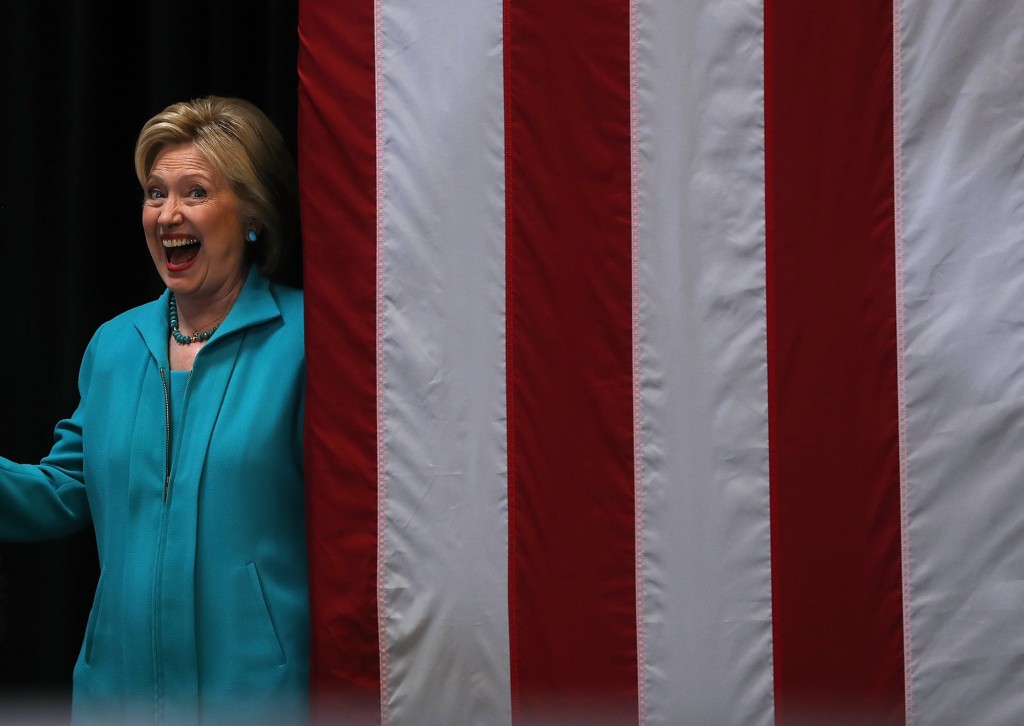 Democratic Presidential Candidate Hillary Clinton Campaigns In Southern California