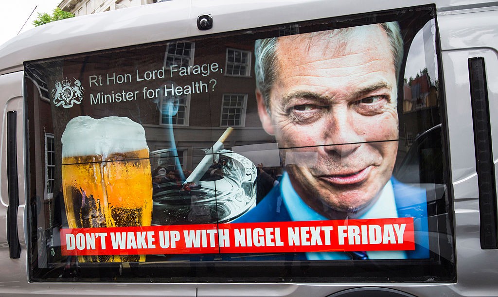 Nigel Farage Launches UKIP's New EU Referendum Poster Campain