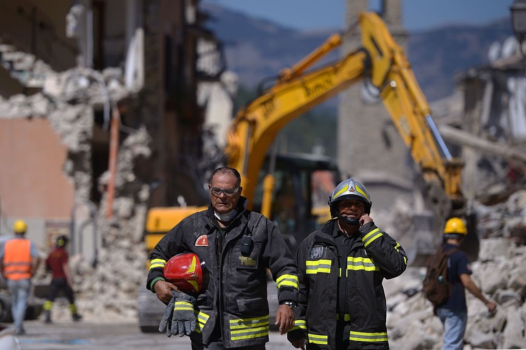 terremoto amatrice vigili del fuoco