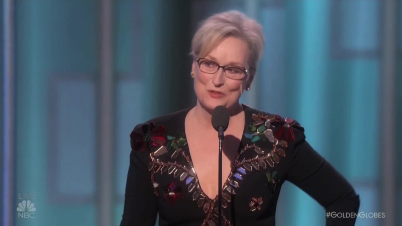 Meryl Streep golden globe Trump