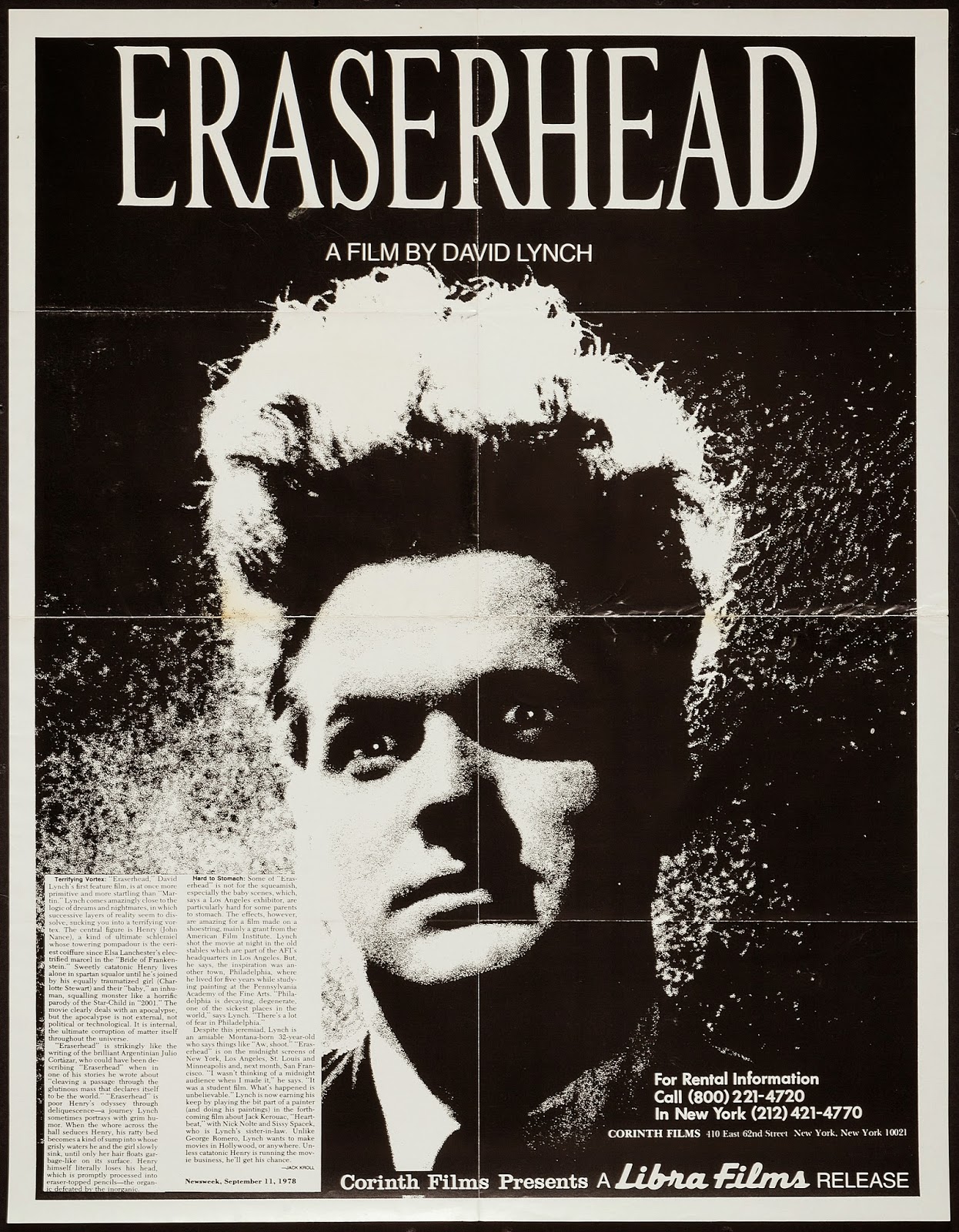 ERASERHEAD - American Poster 3