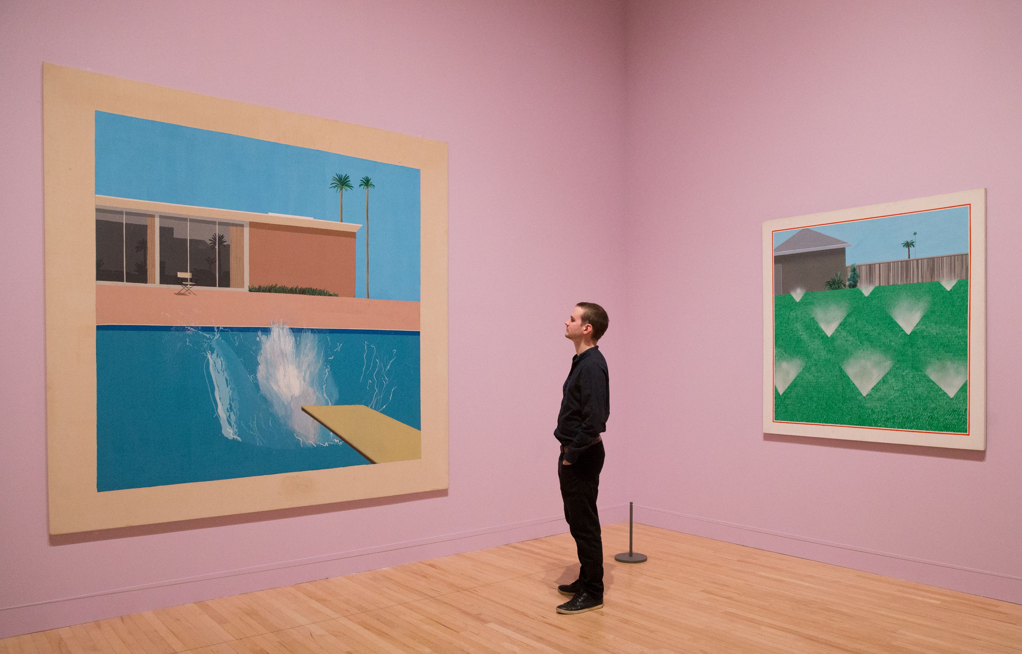 BRITAIN-ART-EXHIBITION-HOCKNEY